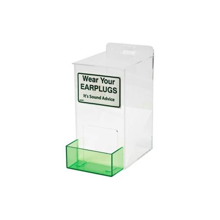 Brady Brady Small Ear Plug Dispenser, Acrylic, 6inW x 13inH EPD